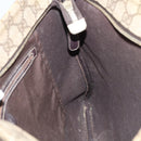 GUCCI GG Supreme Umhängetasche PVC Leder Beige Silber 201446 Auth 85724-22