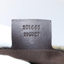 GUCCI GG Supreme Shoulder Bag PVC Leather Beige Silver 201446 Auth 85724-12