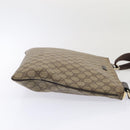 GUCCI GG Supreme Shoulder Bag PVC Leather Beige Silver 201446 Auth 85724-3