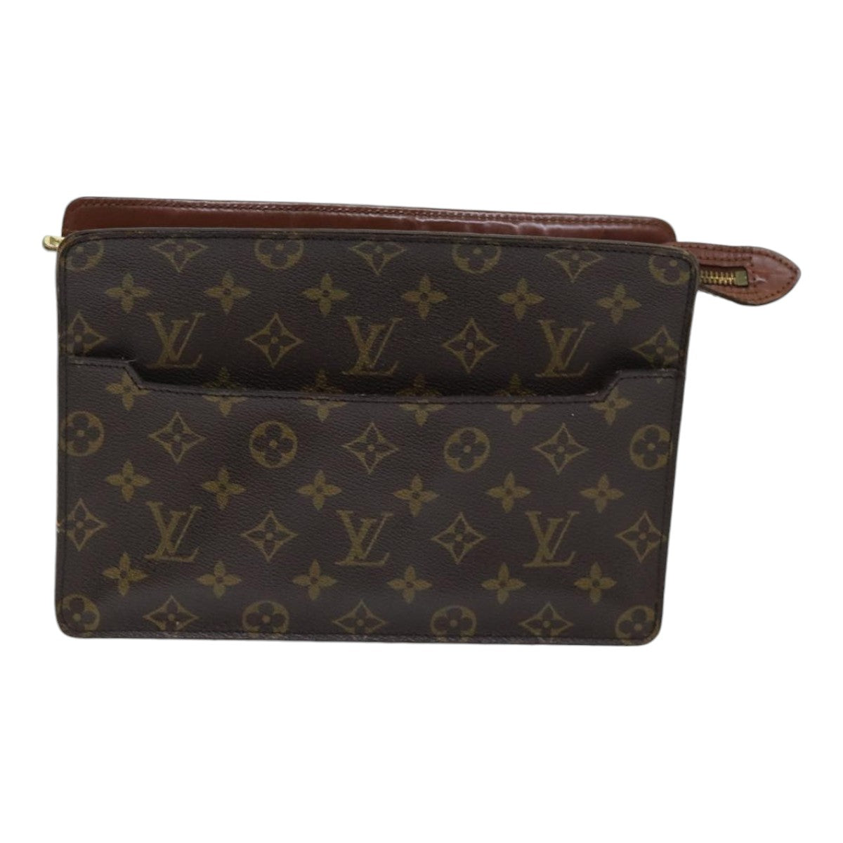 LOUIS VUITTON Monogram Pochette Homme Clutch Bag M51795 LV Auth 85741