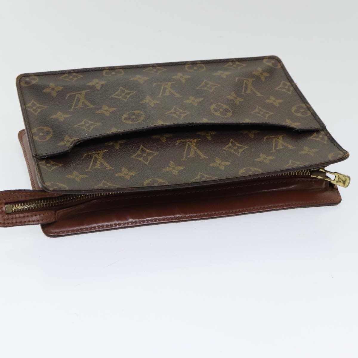 LOUIS VUITTON Monogram Pochette Homme Clutch Bag M51795 LV Auth 85741