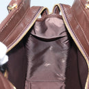 Burberrys Nova Check Shoulder Bag Wool Beige Gold Auth 85746-19