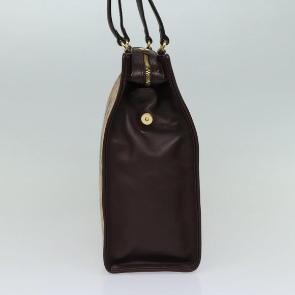 Burberry Nova Check Schultertasche Wolle Beige Gold Original 85746