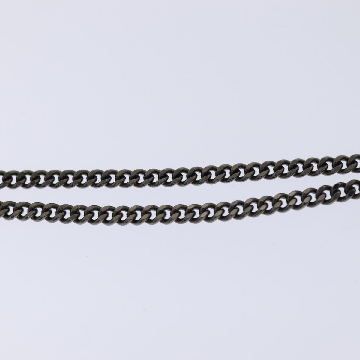 LOUIS VUITTON Collier LV Upside Down Necklace metal Black M62683 LV Auth 85760