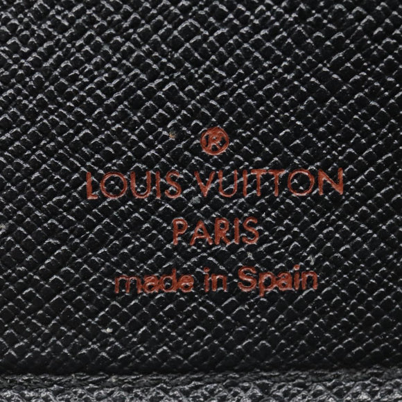 LOUIS VUITTON Epi Agenda PM Day Planner Cover Black R20052 LV Auth 85781