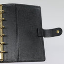 LOUIS VUITTON Epi Agenda PM Day Planner Cover Black R20052 LV Auth 85781-20