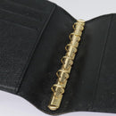 LOUIS VUITTON Epi Agenda PM Day Planner Cover Black R20052 LV Auth 85781-21