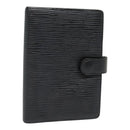 LOUIS VUITTON Epi Agenda PM Day Planner Cover Black R20052 LV Auth 85781-1
