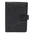 LOUIS VUITTON Epi Agenda PM Day Planner Cover Black R20052 LV Auth 85781-13