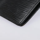 LOUIS VUITTON Epi Agenda PM Day Planner Cover Black R20052 LV Auth 85781-15