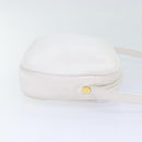 Salvatore Ferragamo Shoulder Bag Leather Gold White Auth 85785-3