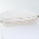 Salvatore Ferragamo Shoulder Bag Leather Gold White Auth 85785-6