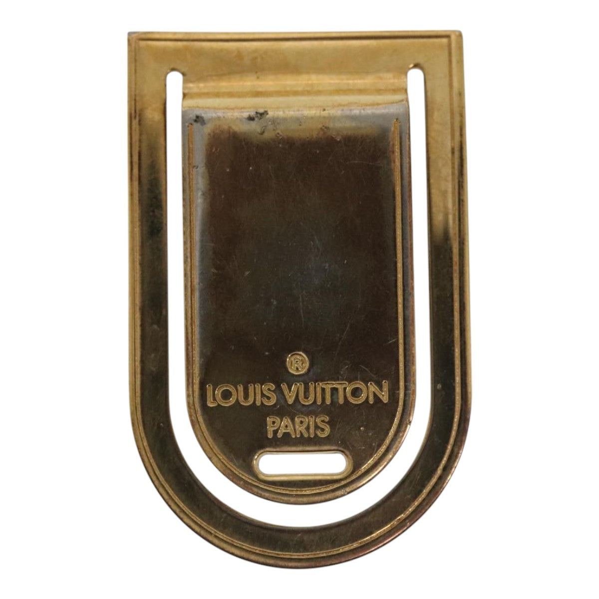 LOUIS VUITTON Pans Abie Porto Address Money Clip metal Silver M65067 Auth 85791 - 0