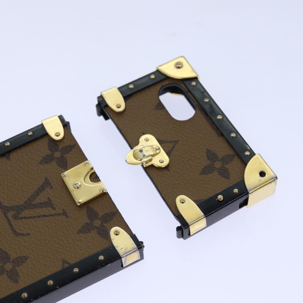 LOUIS VUITTON Monogram Monogram Reverse Cell Phone Case 3Set LV Auth 85810