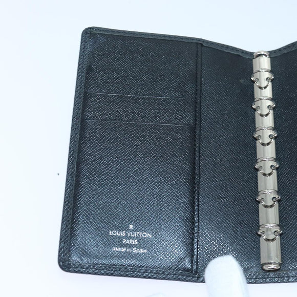 LOUIS VUITTON Taiga Agenda PM Day Planner Cover Grizzly R20434 LV Auth 85811