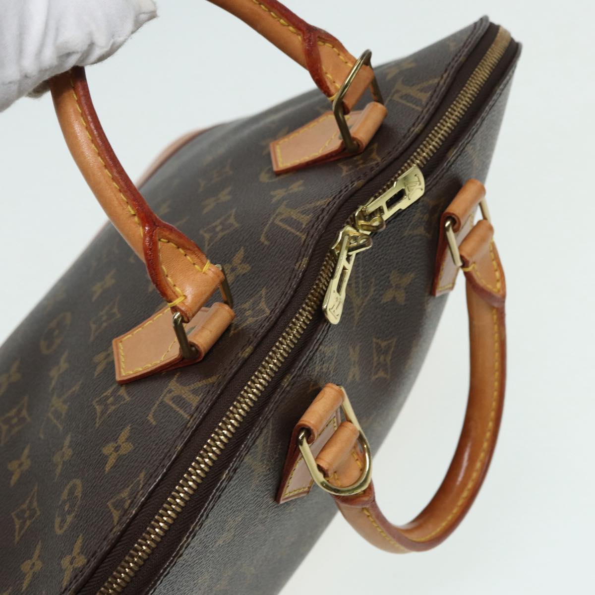 LOUIS VUITTON Monogram Alma Hand Bag M51130 LV Auth 85825