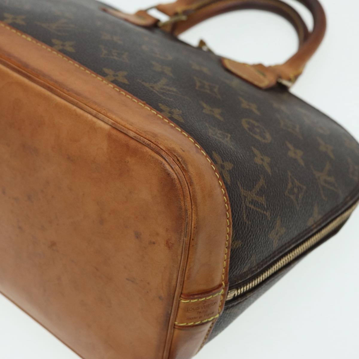 LOUIS VUITTON Monogram Alma Hand Bag M51130 LV Auth 85843