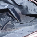 BURBERRY Nova Check Hand Bag Nylon Beige Silver Auth 85862-19