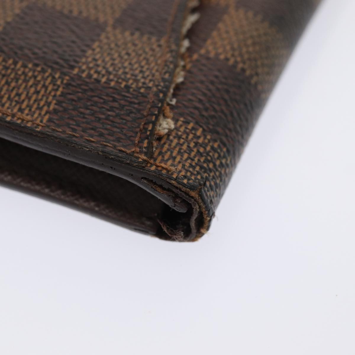 LOUIS VUITTON Damier Ebene Organizer Dupoch Card Case N61721 LV Auth 85866