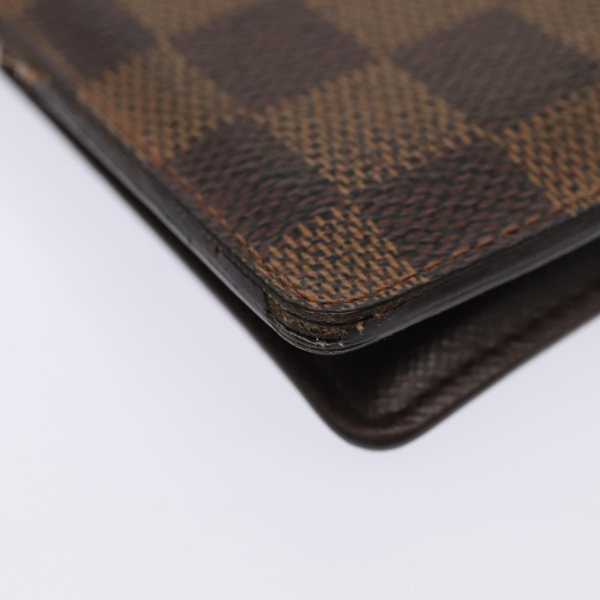 LOUIS VUITTON Damier Ebene Organizer Dupoch Card Case N61721 LV Auth 85866