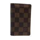 LOUIS VUITTON Damier Ebene Organizer Dupoch Card Case N61721 LV Auth 85866-1