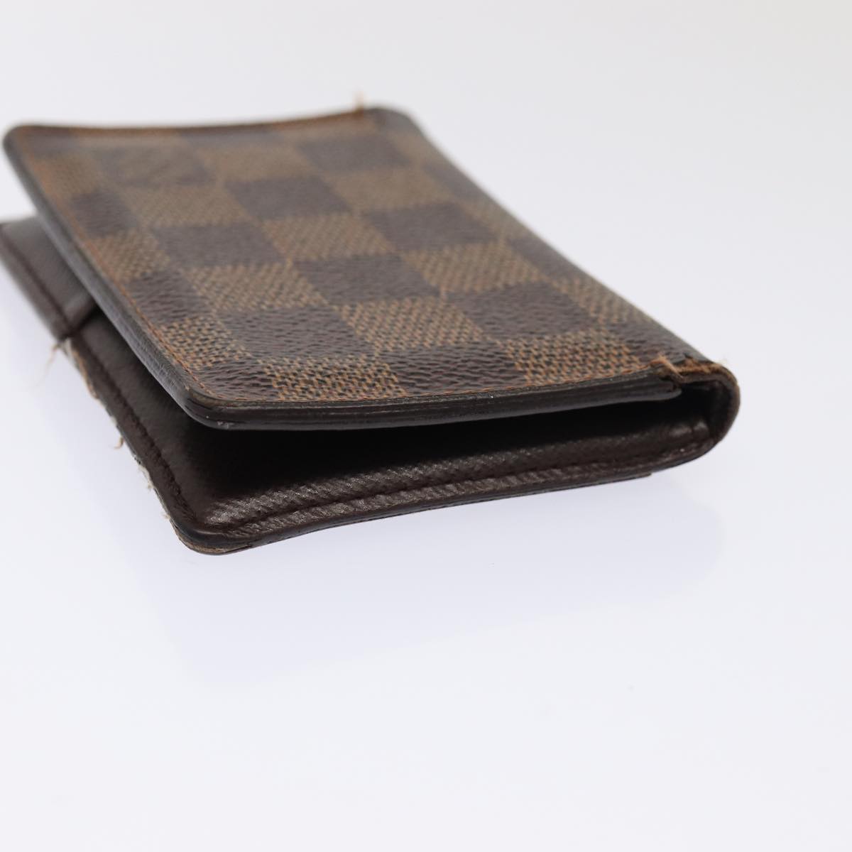 LOUIS VUITTON Damier Ebene Organizer Dupoch Card Case N61721 LV Auth 85866