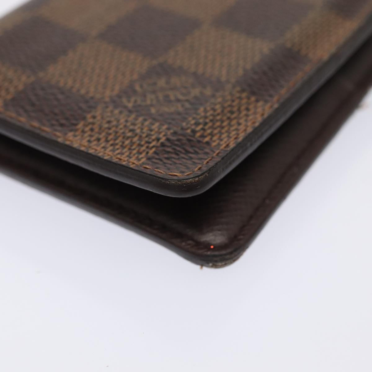 LOUIS VUITTON Damier Ebene Organizer Dupoch Card Case N61721 LV Auth 85866