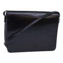 Salvatore Ferragamo Shoulder Bag Leather Black Gold Auth 85868-1
