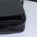 Salvatore Ferragamo Shoulder Bag Leather Black Gold Auth 85868-15