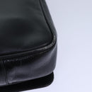 Salvatore Ferragamo Shoulder Bag Leather Black Gold Auth 85868-9