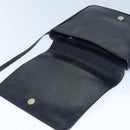 Salvatore Ferragamo Shoulder Bag Leather Black Gold Auth 85868-10