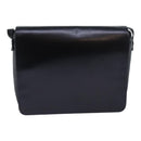 Salvatore Ferragamo Shoulder Bag Leather Black Gold Auth 85868-13