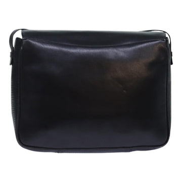 Salvatore Ferragamo Shoulder Bag Leather Black Gold Auth 85868 - 0