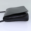 Salvatore Ferragamo Shoulder Bag Leather Black Gold Auth 85868-3