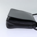 Salvatore Ferragamo Shoulder Bag Leather Black Gold Auth 85868-4