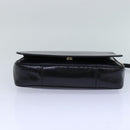 Salvatore Ferragamo Shoulder Bag Leather Black Gold Auth 85868-5