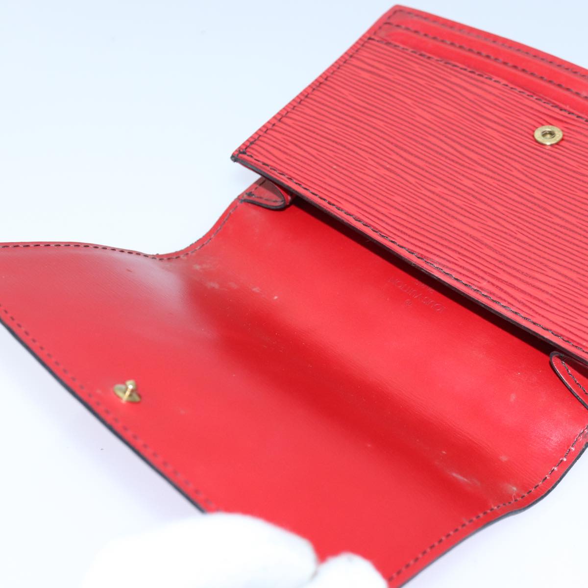 LOUIS VUITTON Epi Pochette Tillsit Waist Bag Red M52607 LV Auth 85883