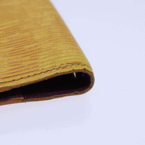 LOUIS VUITTON Epi Agenda PM Day Planner Cover Yellow R20059 LV Auth 85888