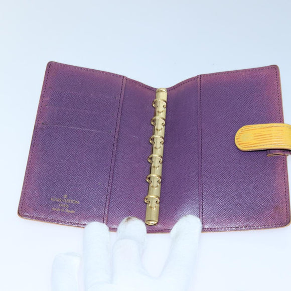 LOUIS VUITTON Epi Agenda PM Day Planner Cover Yellow R20059 LV Auth 85888