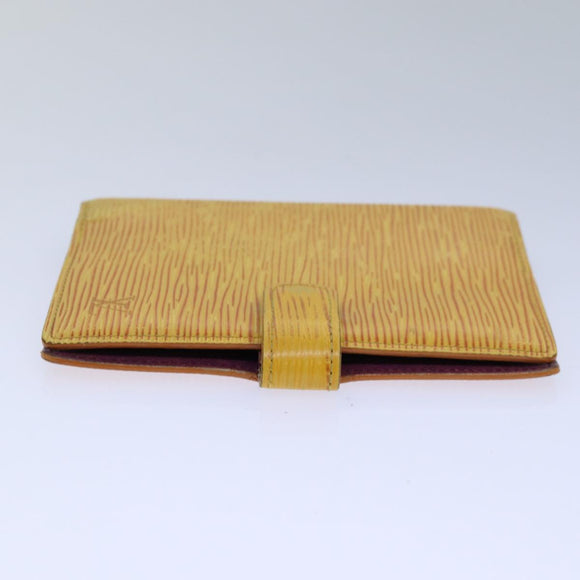 LOUIS VUITTON Epi Agenda PM Day Planner Cover Yellow R20059 LV Auth 85888