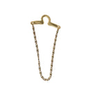 Christian Dior Necktie Chain metal Gold Tone Auth 85891-1