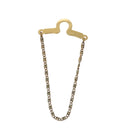 Christian Dior Necktie Chain metal Gold Tone Auth 85891-3