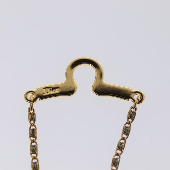 Christian Dior Stropdas Ketting metaal Goudkleurig Auth 85891