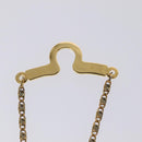 Christian Dior Necktie Chain metal Gold Tone Auth 85891-6