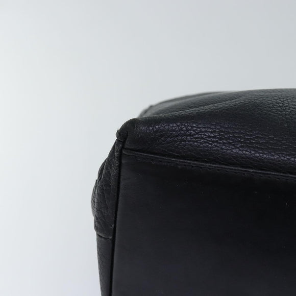 Burberry Schultertasche Leder Silber Schwarz Original 85895