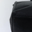 Burberrys Shoulder Bag Leather Silver Black Auth 85895-15