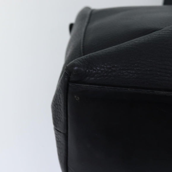 Burberry Schultertasche Leder Silber Schwarz Original 85895