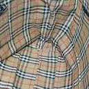 Burberrys Shoulder Bag Leather Silver Black Auth 85895-17