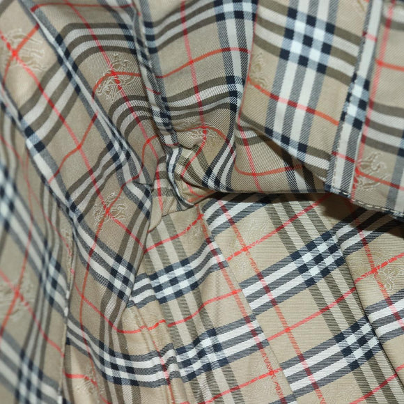 Burberrys Shoulder Bag Leather Silver Black Auth 85895