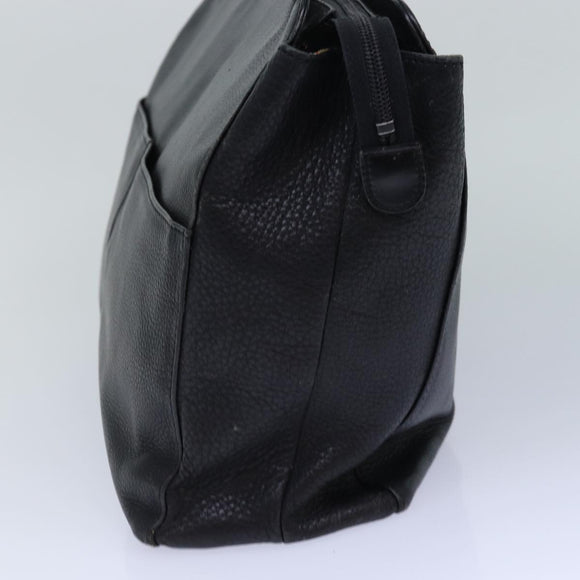 Burberry Schultertasche Leder Silber Schwarz Original 85895